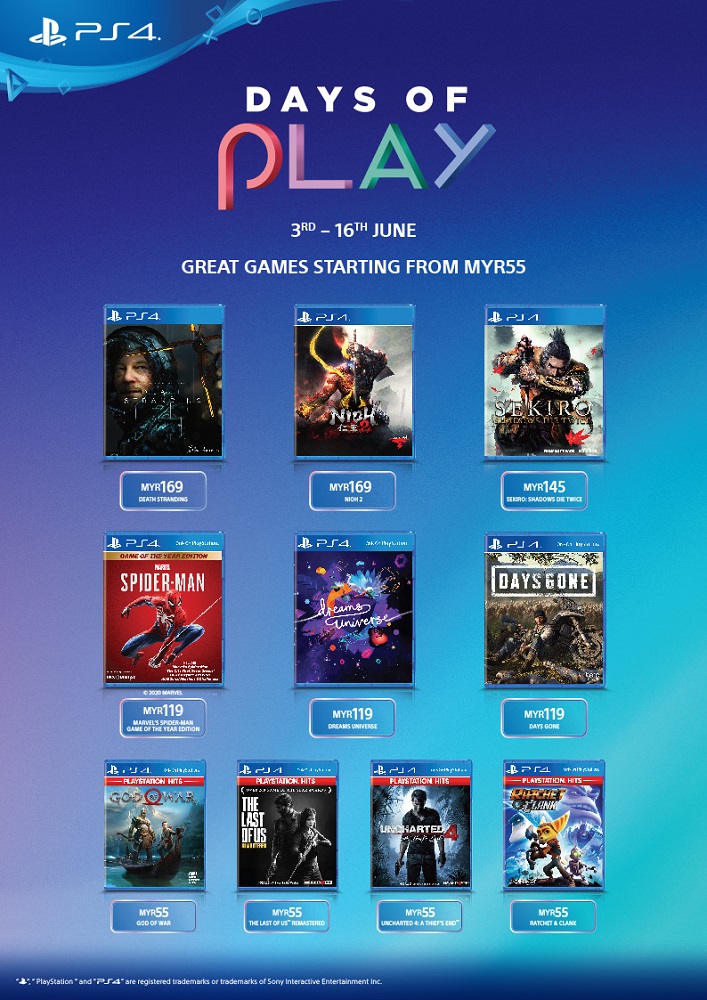 days of play