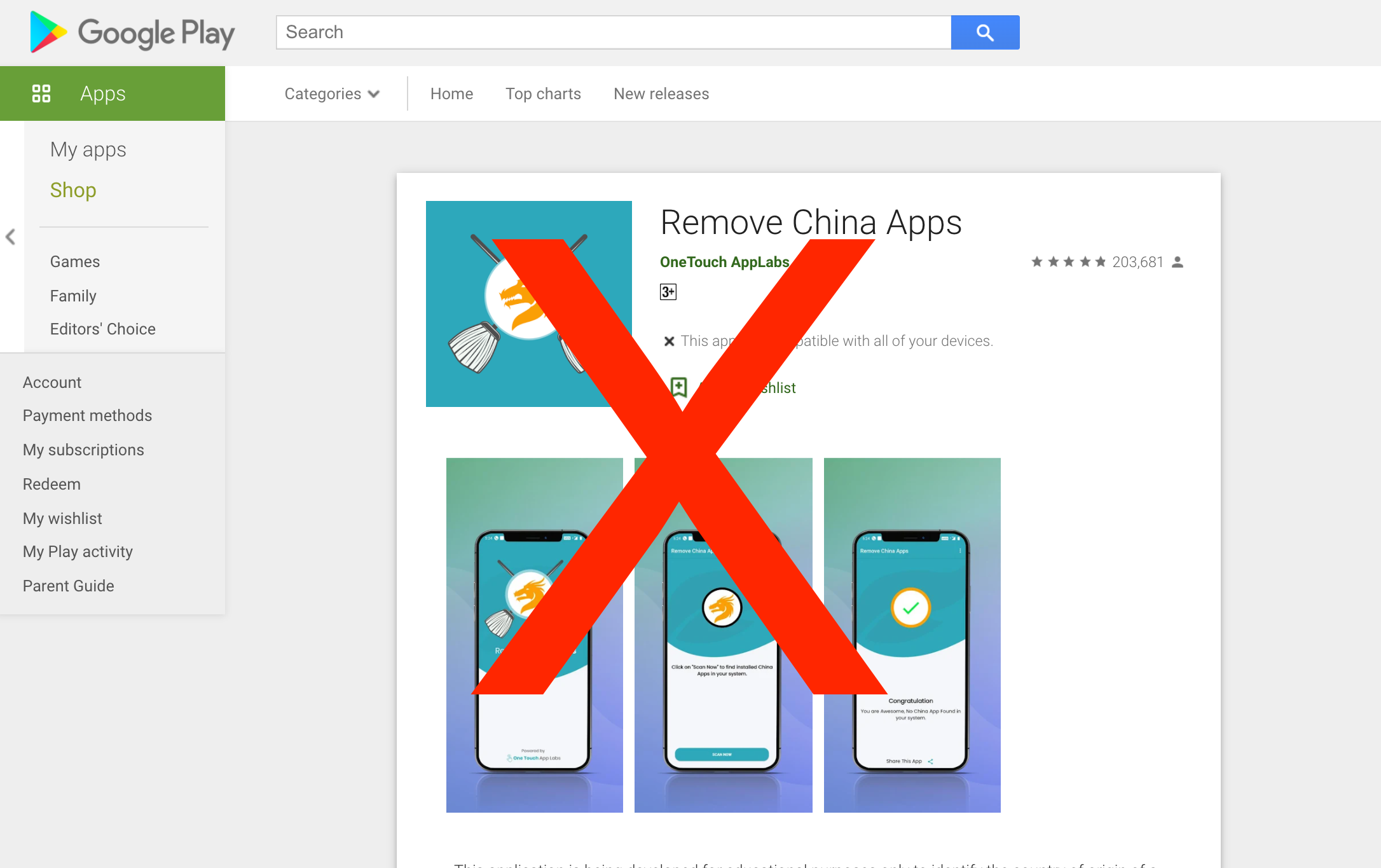 remove china apps