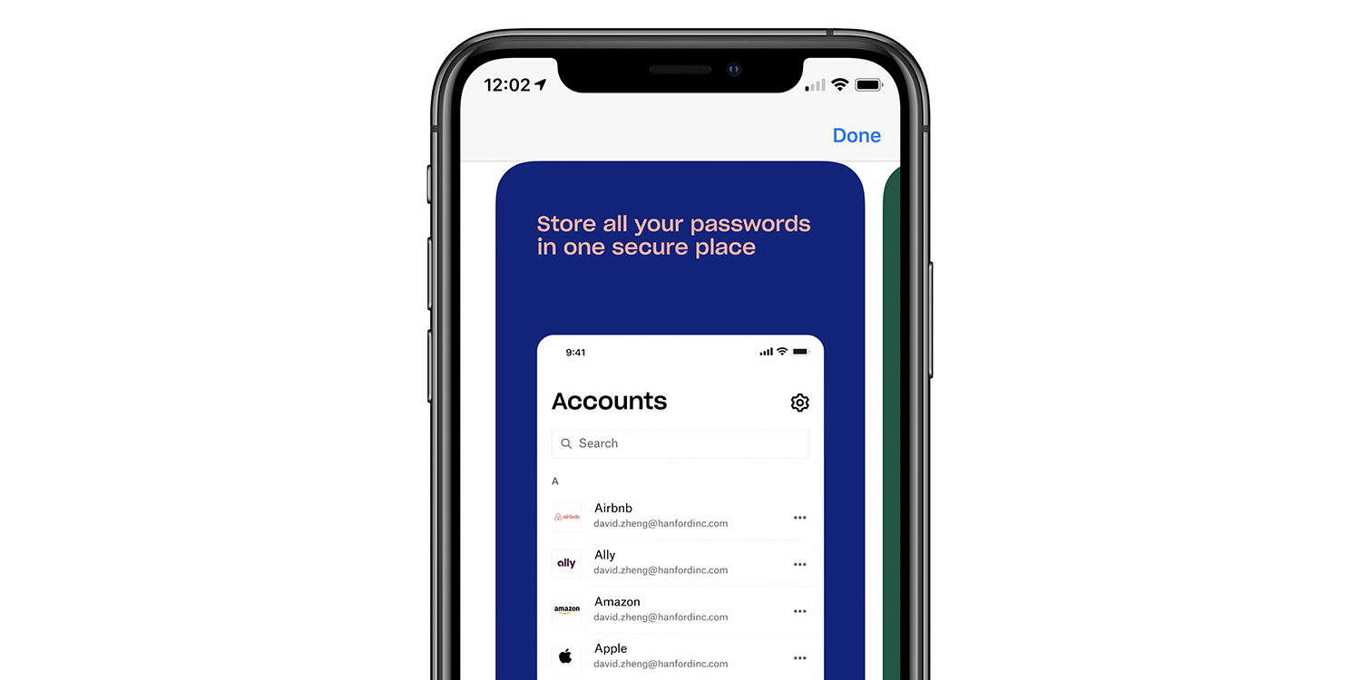 dropbox password