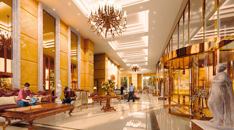hotel bersalut emas pertama di dunia