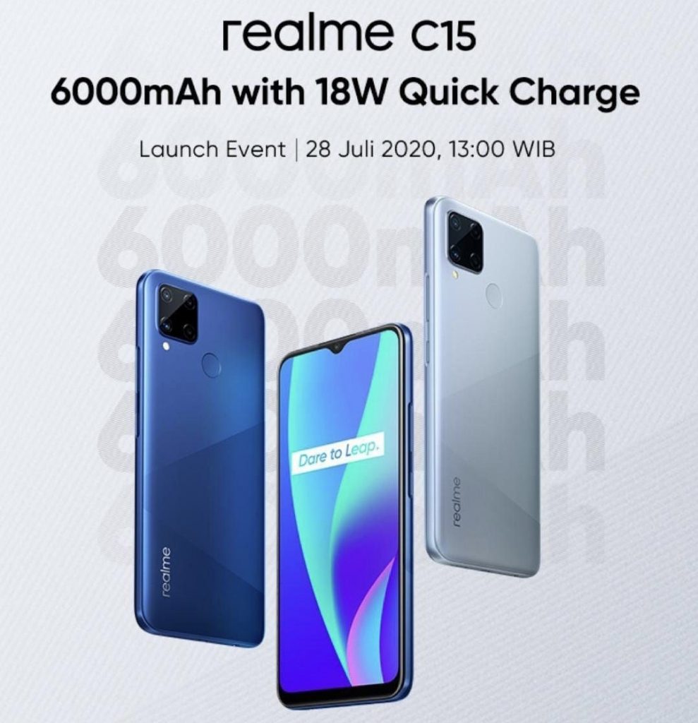 realme c15 dilancar