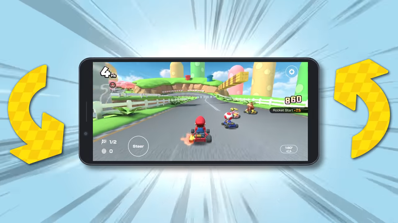 ‘Mario Kart Tour’ Kini Boleh Dimainkan Dalam Mod Landskap