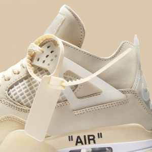 off-white air jordan 4 sail