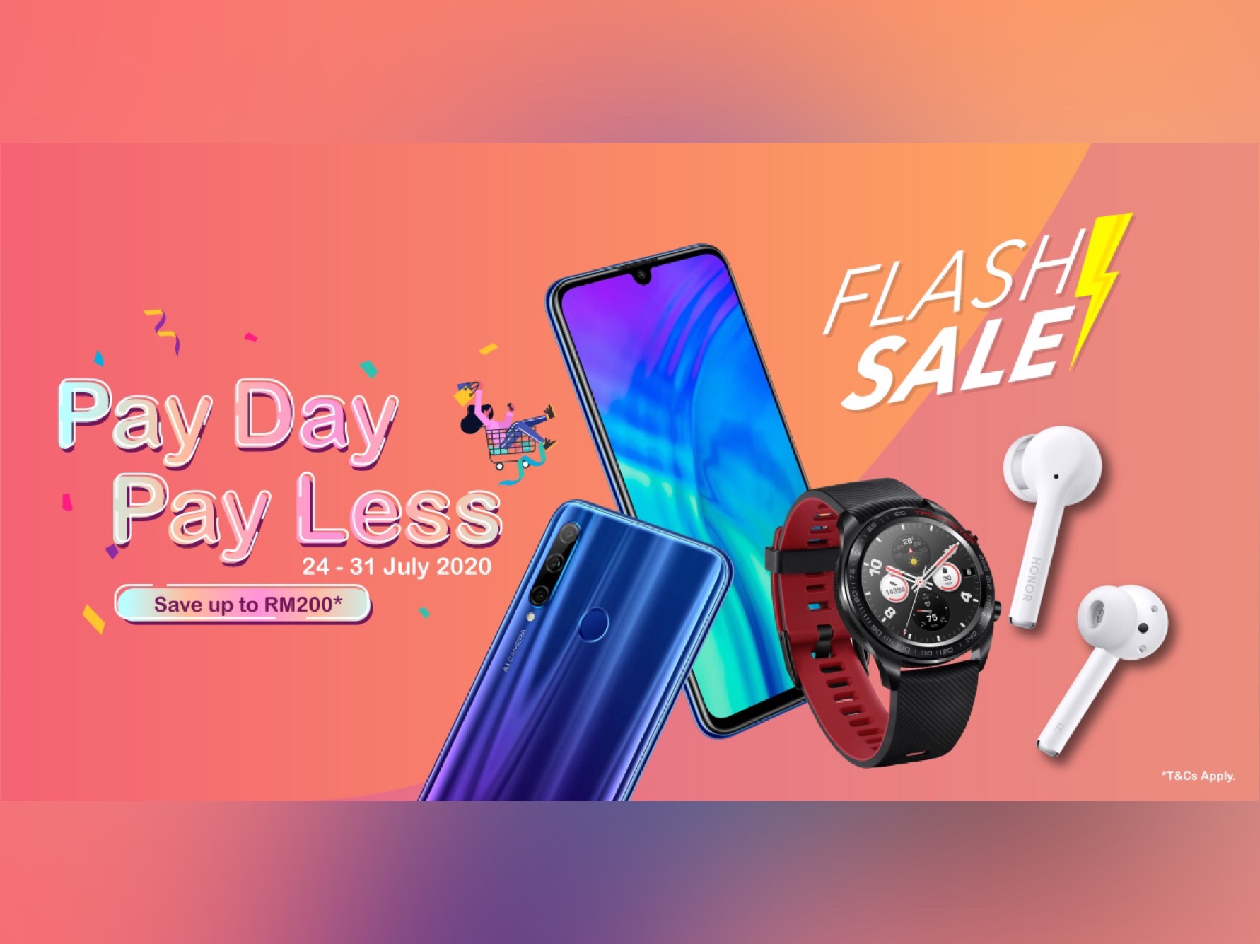 HONOR Tawar Potongan Harga Dan Pelbagai Hadiah Percuma Sehingga 31 Julai Ini