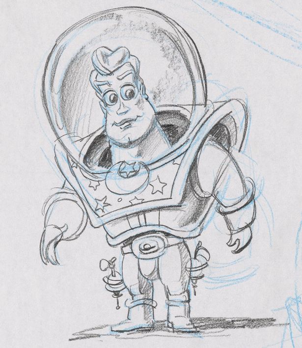 Lakaran Asal Buzz Lightyear Yang Belum Pernah Dilihat