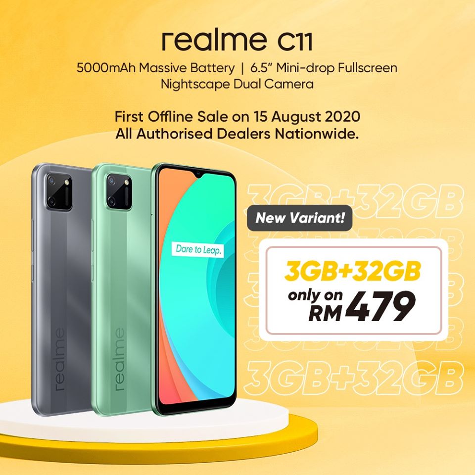 realme C11 3GB RAM