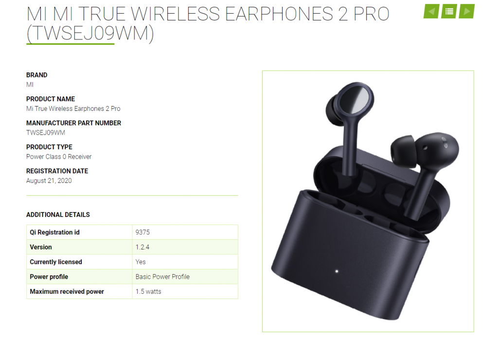 Mi True Wireless Earphones 2 Pro