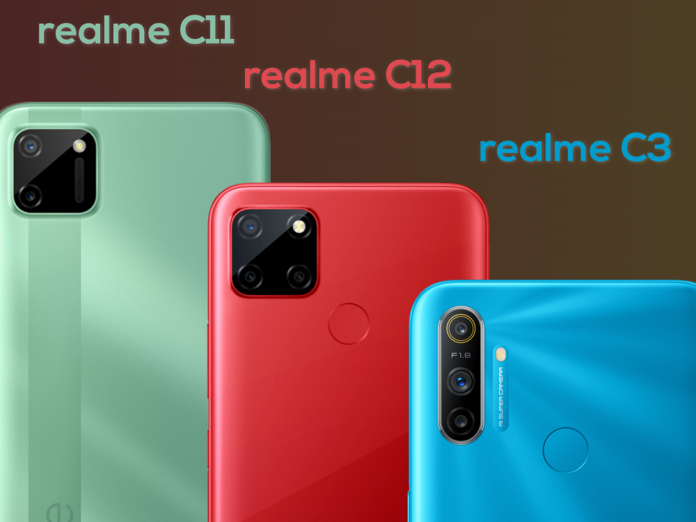 Ini Perbandingan Antara realme C11, realme C12, Dan realme C3