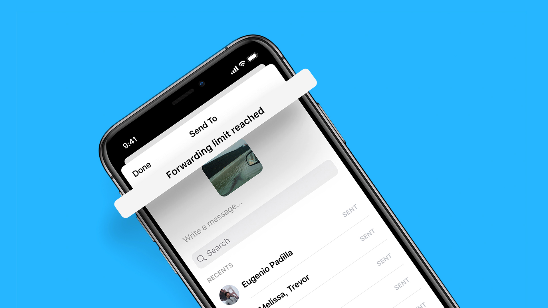 Forwarding Limit Messenger