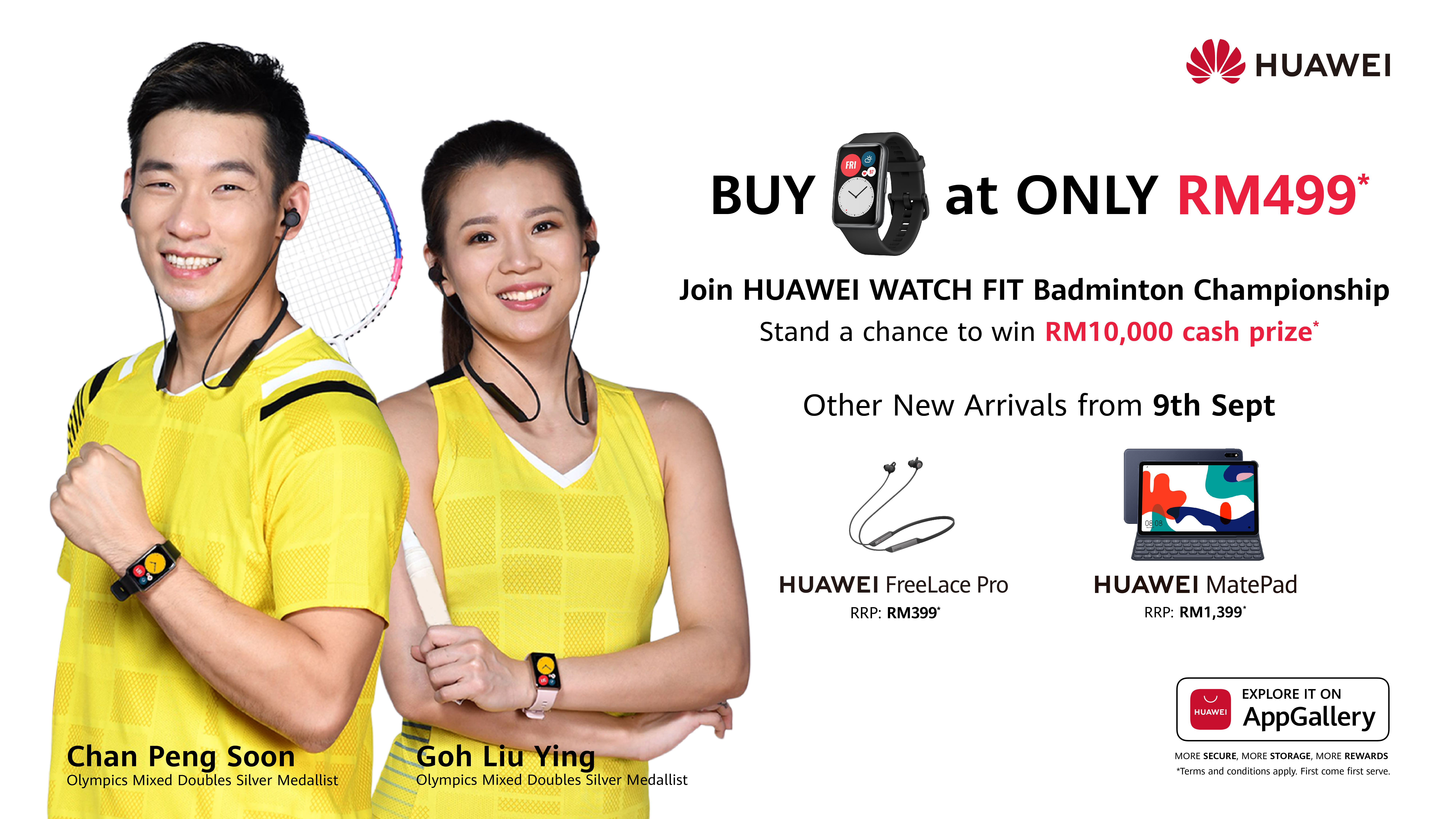 HUAWEI WATCH FIT and FreeLace Pro Available for Sale Beginning 9th September
