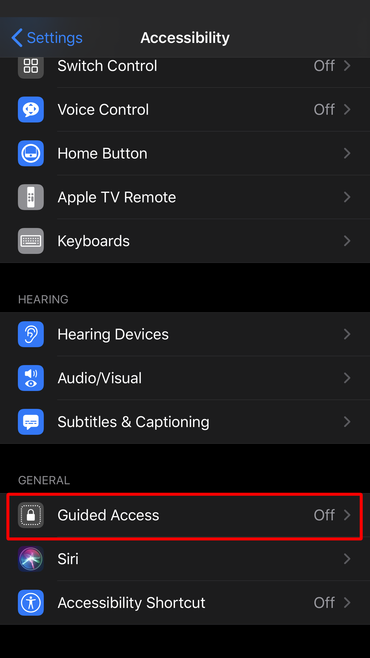 cara guna guided access