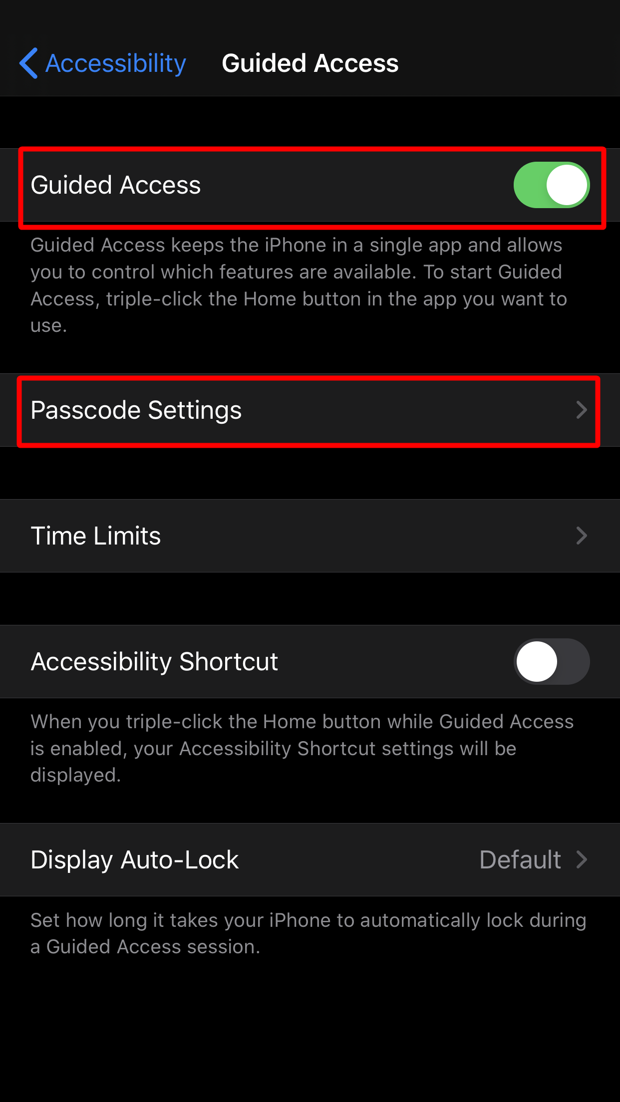 cara guna guided access