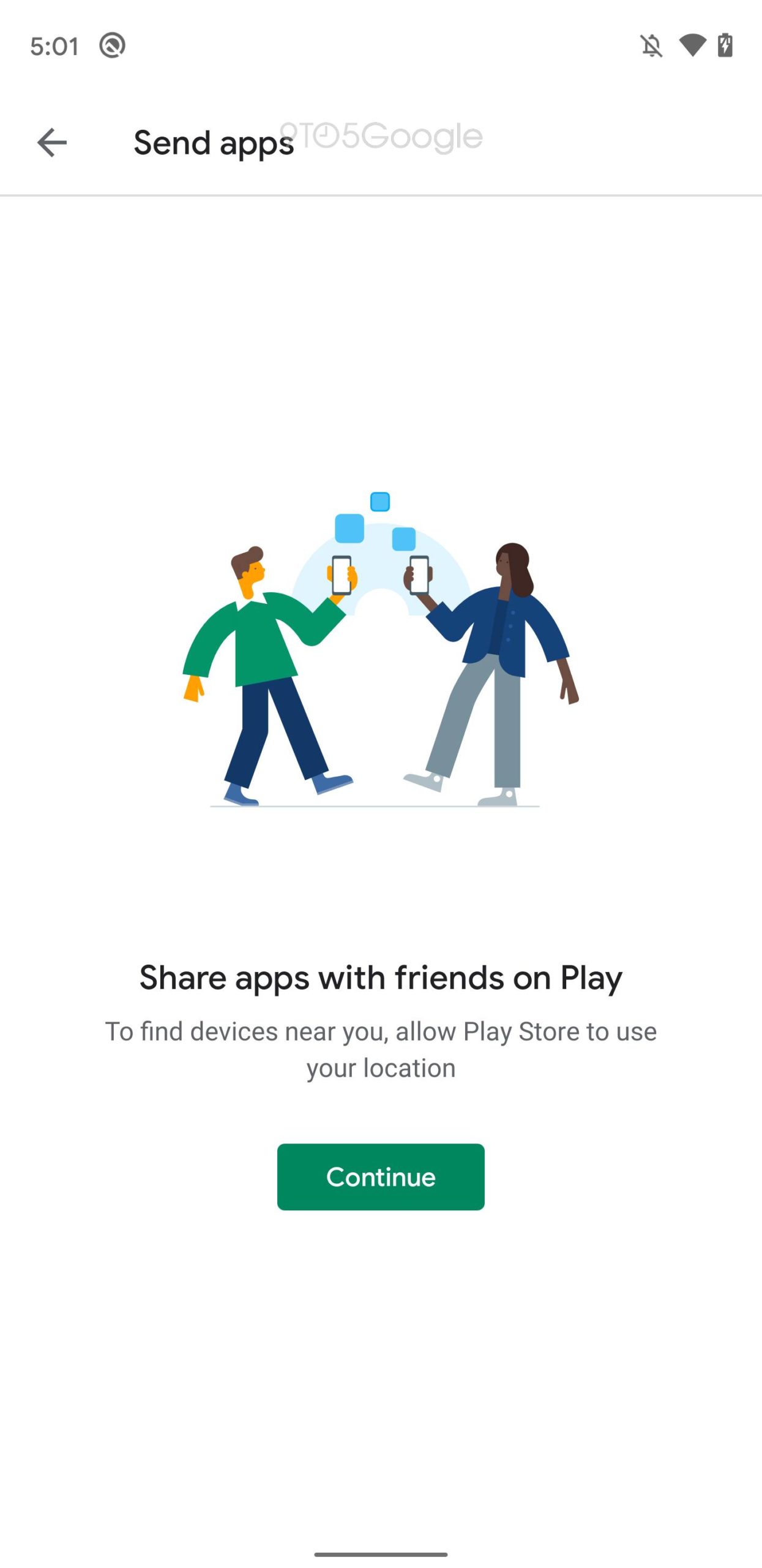 kongsi aplikasi play store