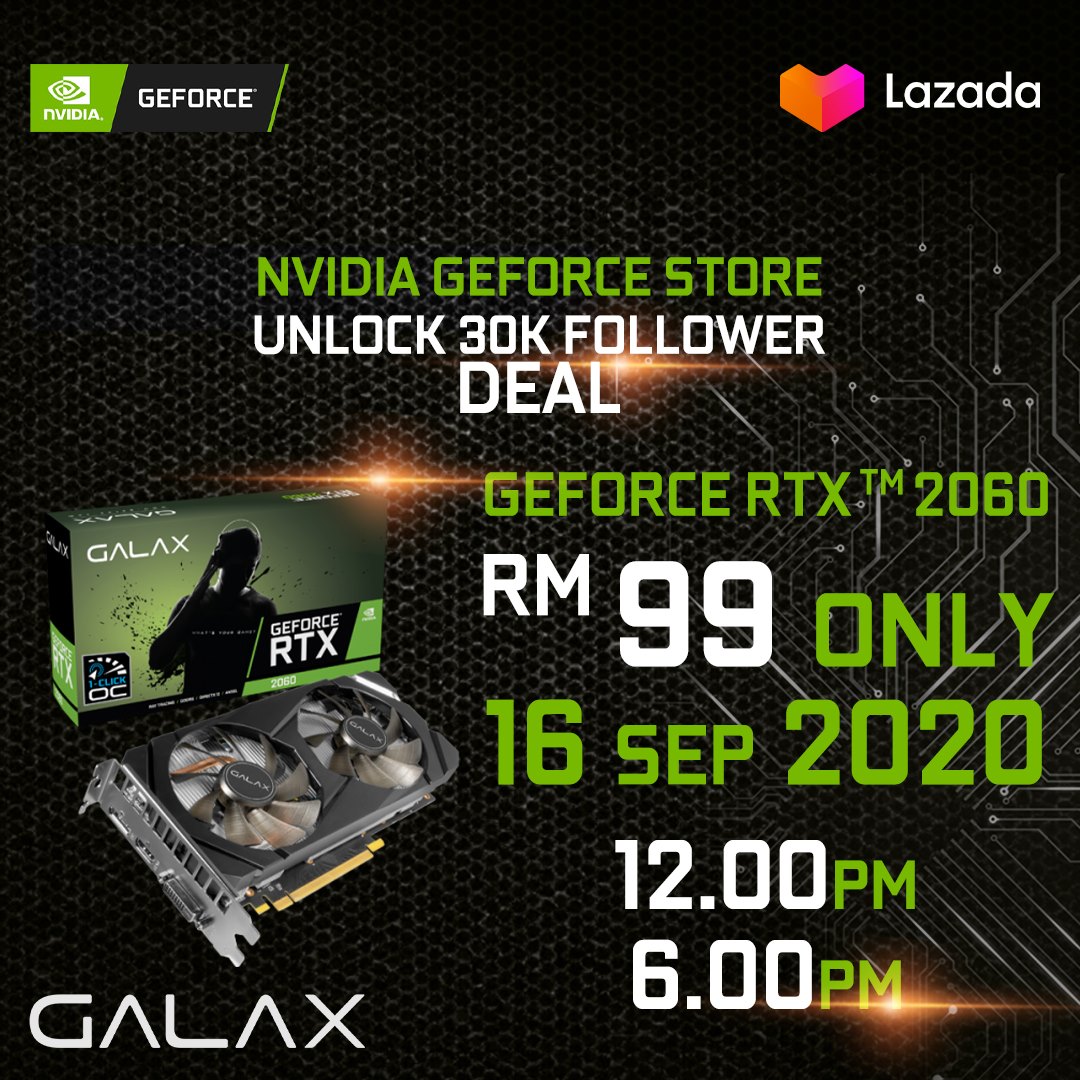 Galax Malaysia Adakan Promosi Jualan RTX 2060 Hanya RM99 Sahaja 16 September Ini