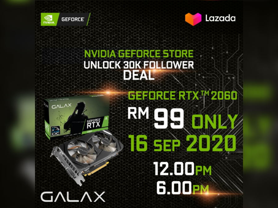 Galax Malaysia Adakan Promosi Jualan RTX 2060 Hanya RM99 Sahaja 16 September Ini