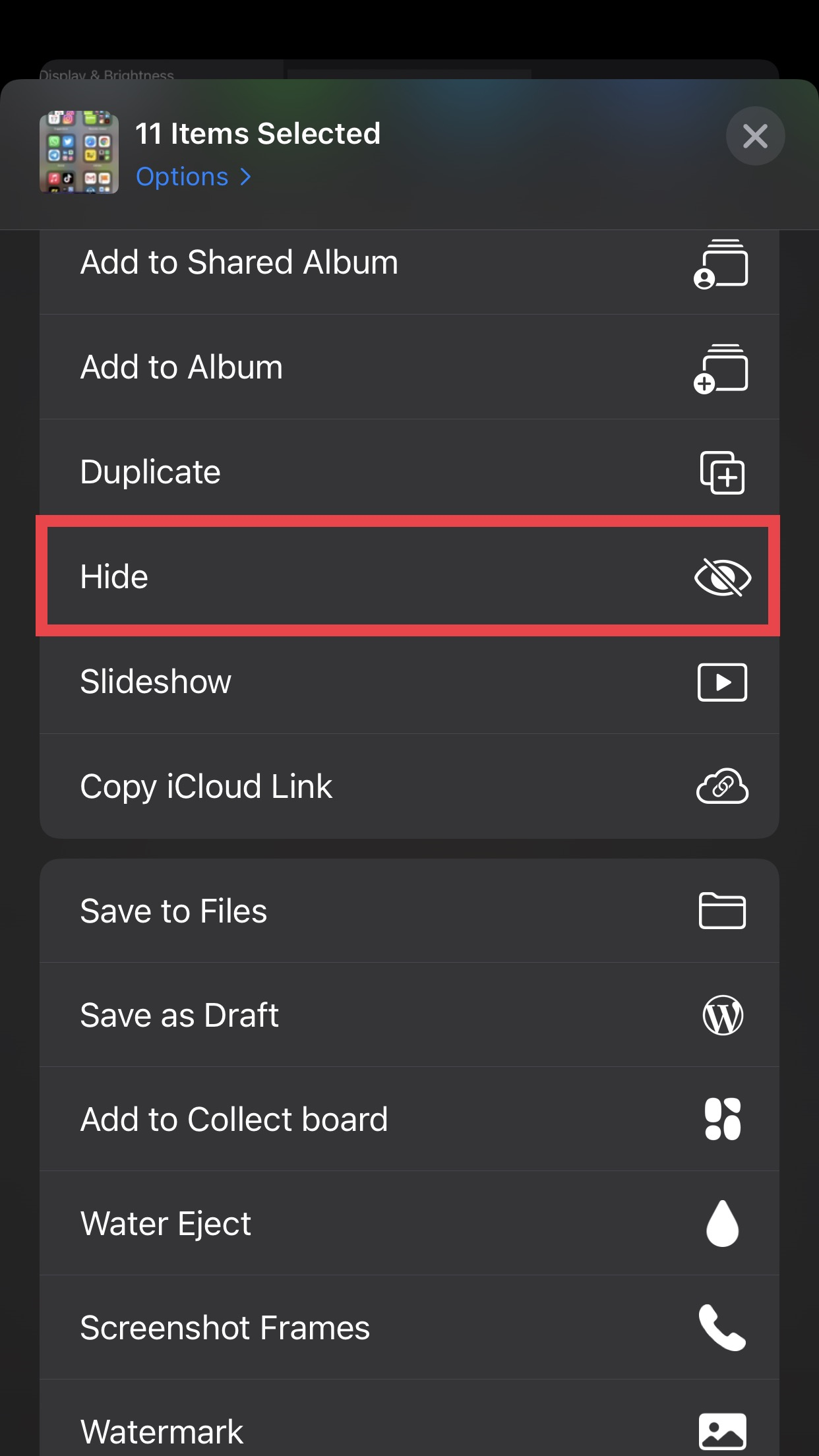 sembunyi hidden album iphone