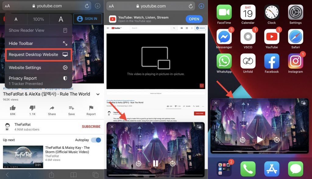 YouTube Kini Menyekat Mod Picture in Picture Melalui Pelayar Pada iOS 14