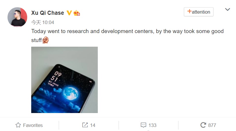 realme telefon bawah paparan