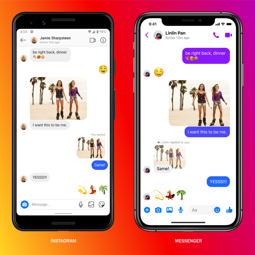 Facebook integrasi instagram messenger