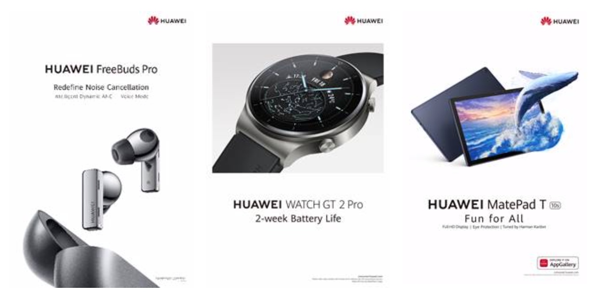 Huawei Freebuds Pro, Watch GT 2 Pro, MatePad T10s Dilancarkan: Harga Bermula RM 699
