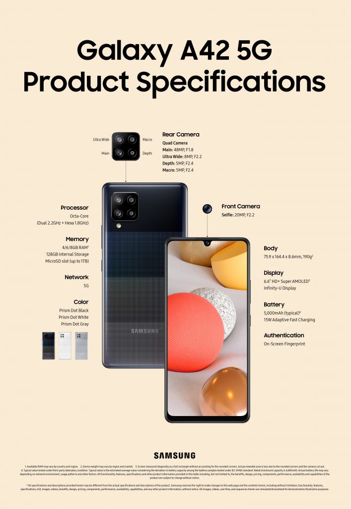 samsung galaxy a42 5g
