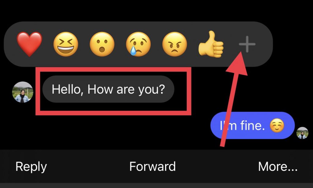 Customise Reaction Messenger