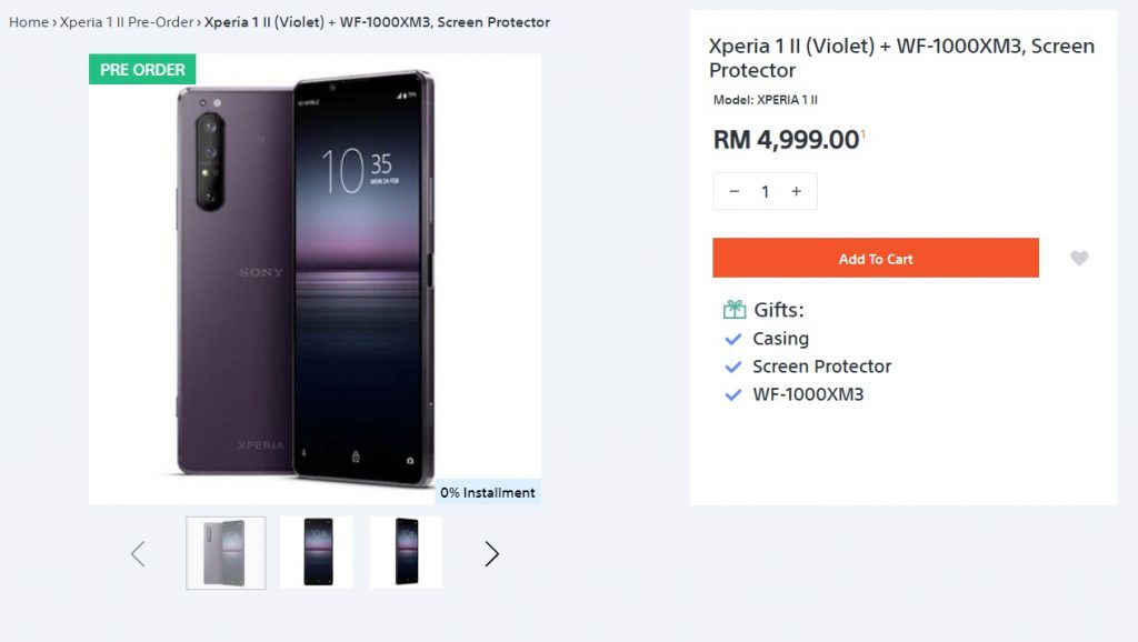 beli Sony Xperia 1 II