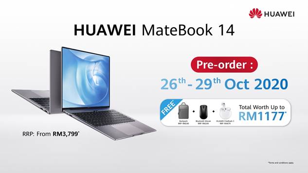 Huawei MateBook 14 (2020) Ditawarkan Di Malaysia – Harga Bermula RM 3,799