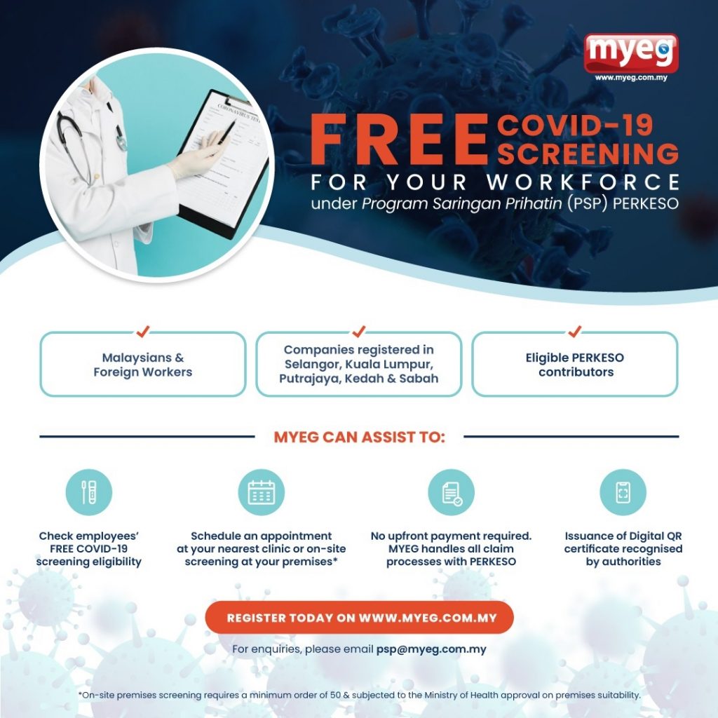ujian saringan COVID 19 percuma