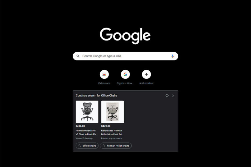 chrome new tab