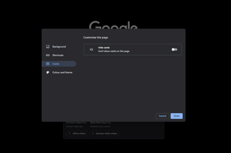 chrome customise