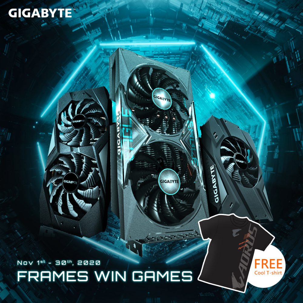 Miliki T-Shirt Aorus Dengan Pembelian Kad Grafik Gigabyte