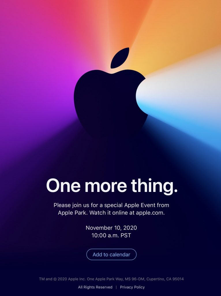 Apple event one more thing