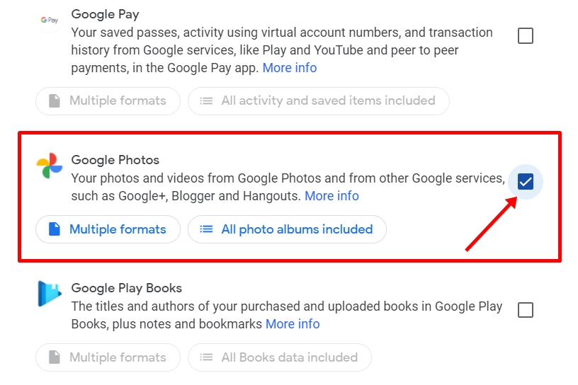 muat turun fail google photos