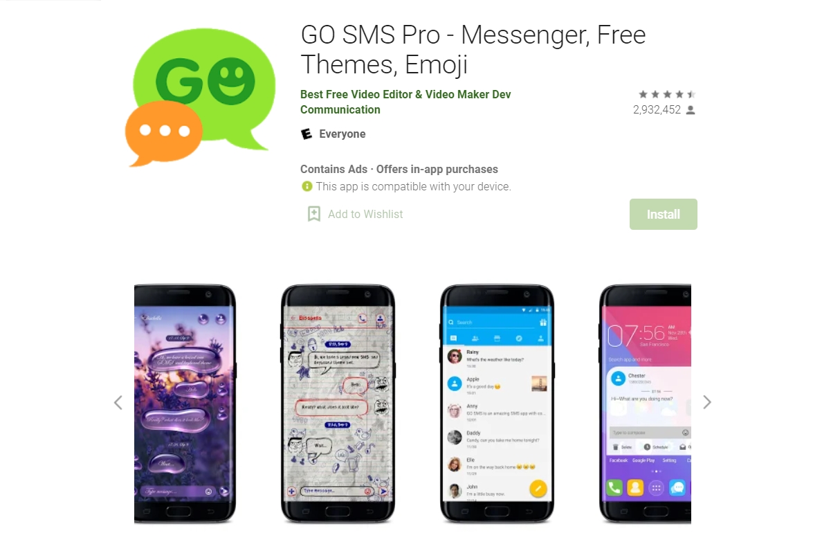 aplikasi Go SMS Pro