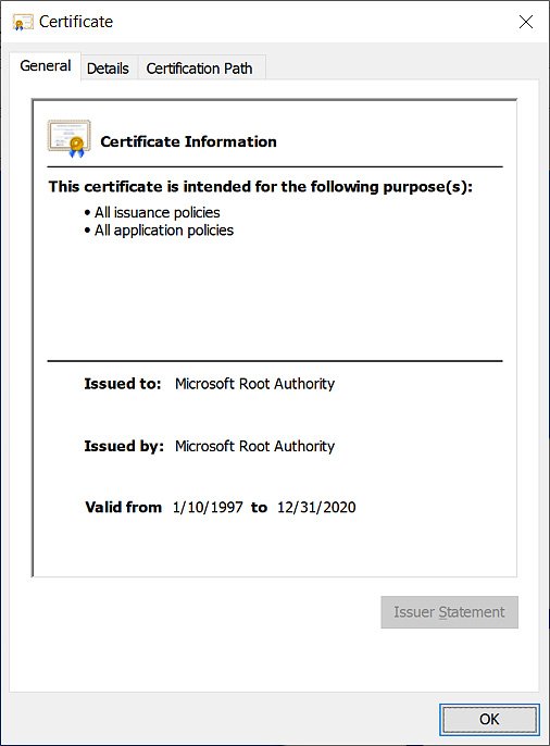 Microsoft Root Store Jangan Buang 'Microsoft Root Authority' Dari Windows Yang Akan Tamat ...
