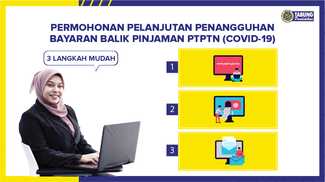 cara mohon tangguh PTPTN covid19