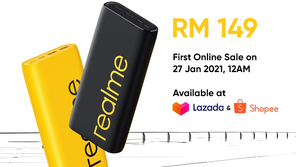 powerbank realme shopee