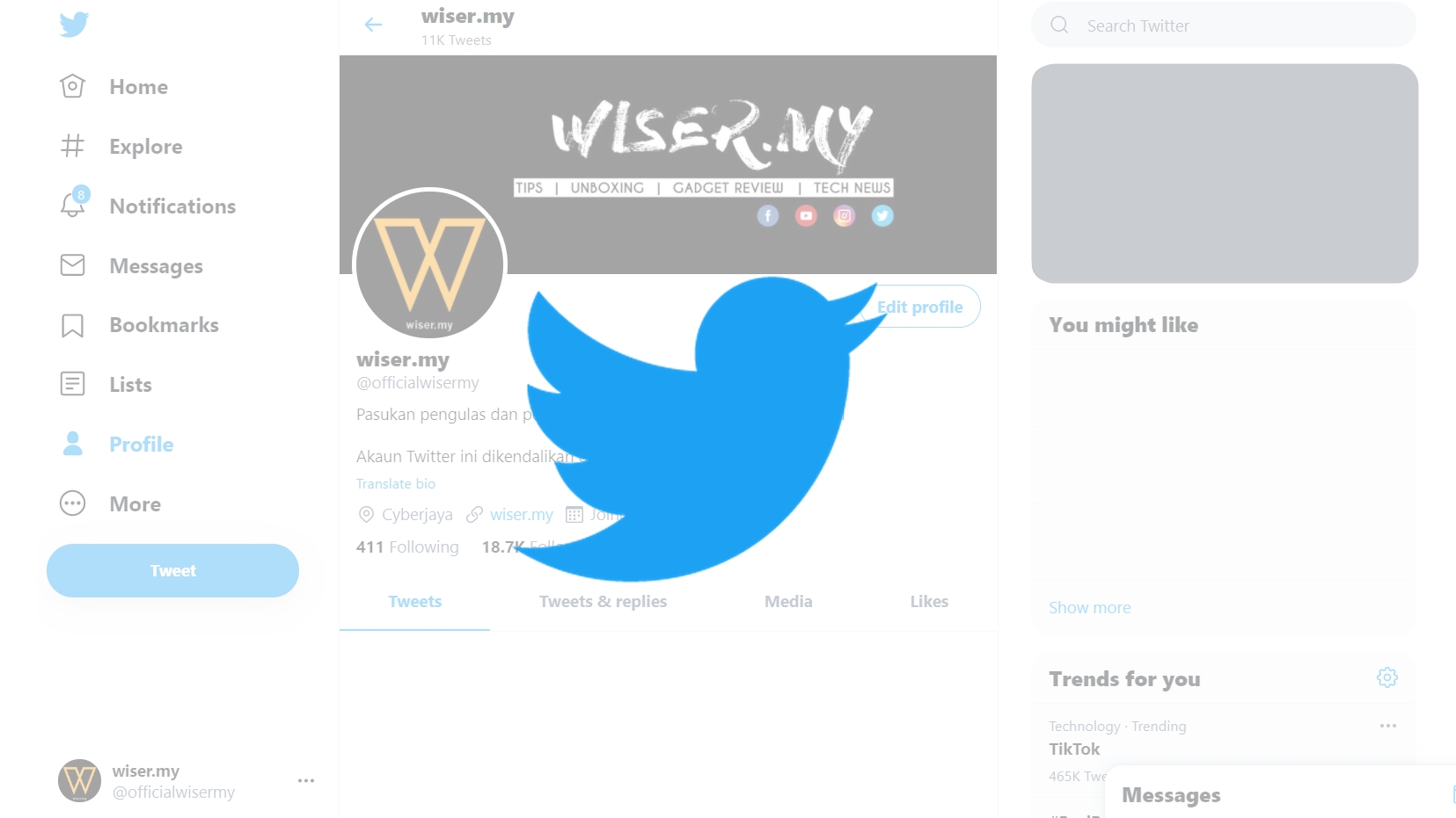 Twitter tukar warna