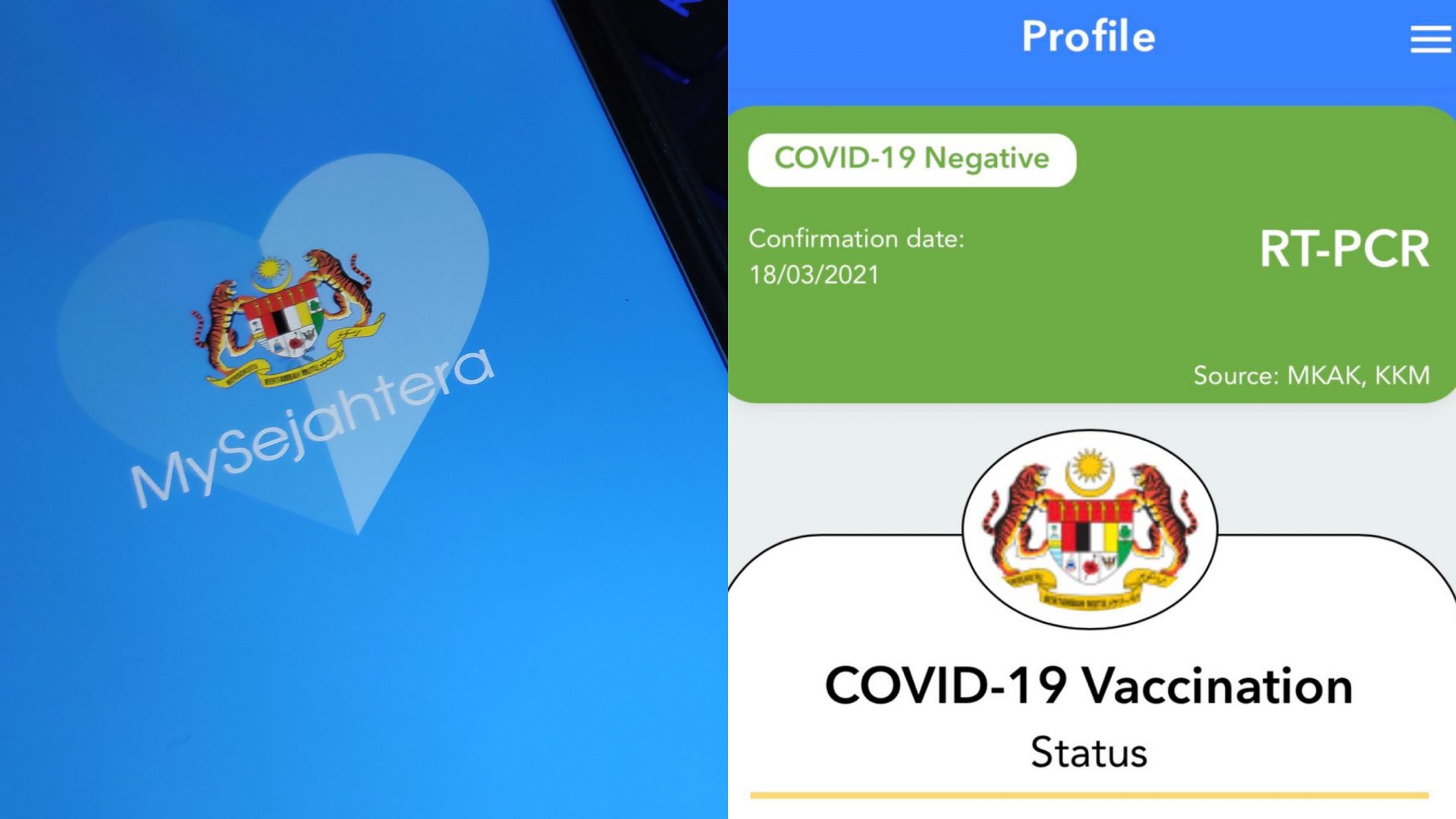 Pasport Kesihatan mysejahtera