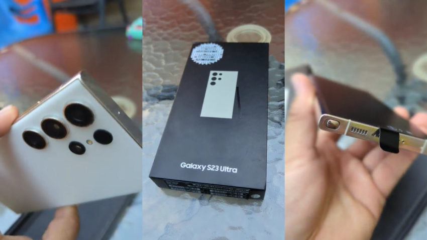 leak unboxing S23 Ultra