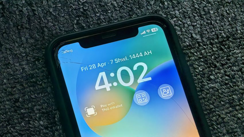 cara tng ewallet widget iphone