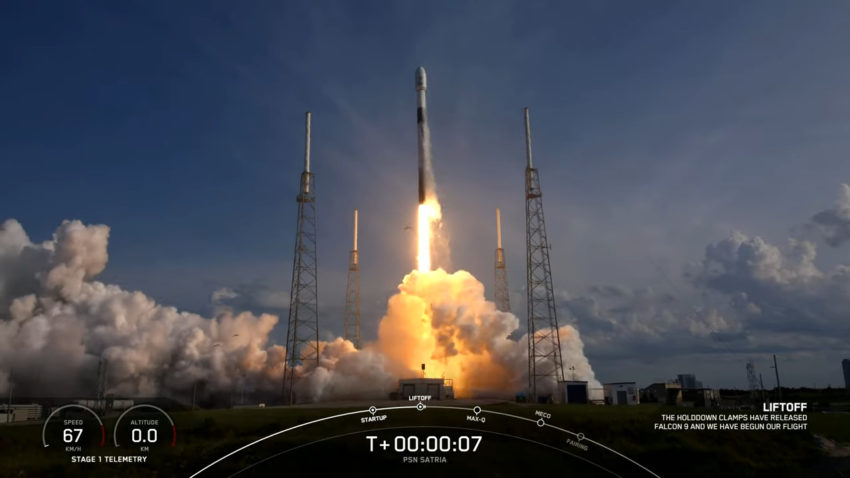 psn satria-1 spacex