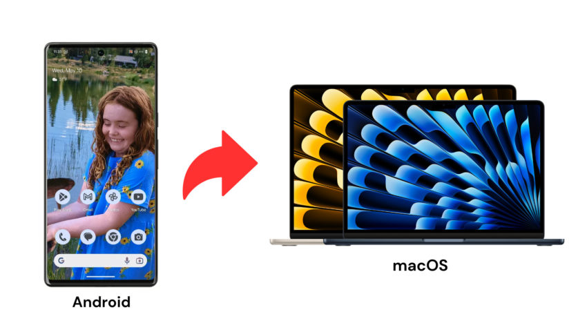 warpshare transfer android macos