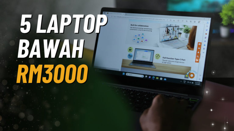 5 Komputer Riba Terbaik Bawah RM3000