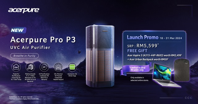 Acerpure Pro P3, Pembersih Udara Yang Dipertingkat Kualiti Tapisan