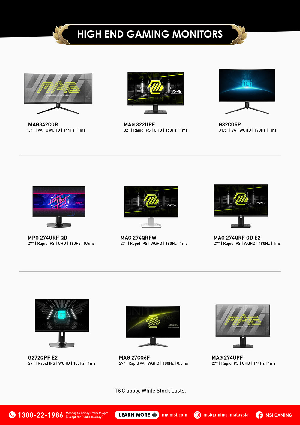 Beli Monitor ‘Gaming’ MSI, Percuma Permainan Bernilai RM328