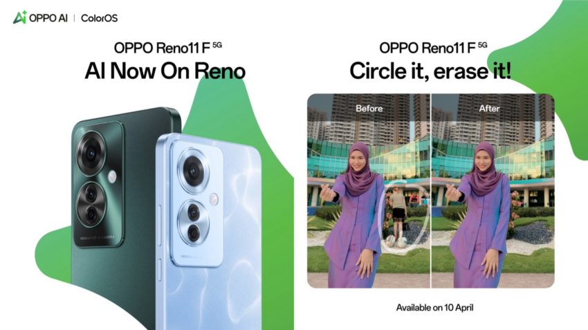 Pengguna Reno11 Boleh Guna Ciri ‘AI Eraser’ Bermula 10 April