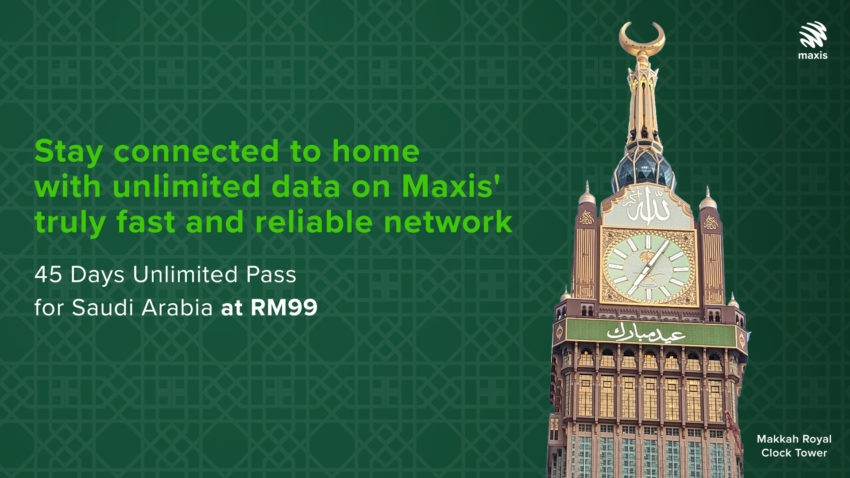 Maxis Saudi Roaming Pass – press release image