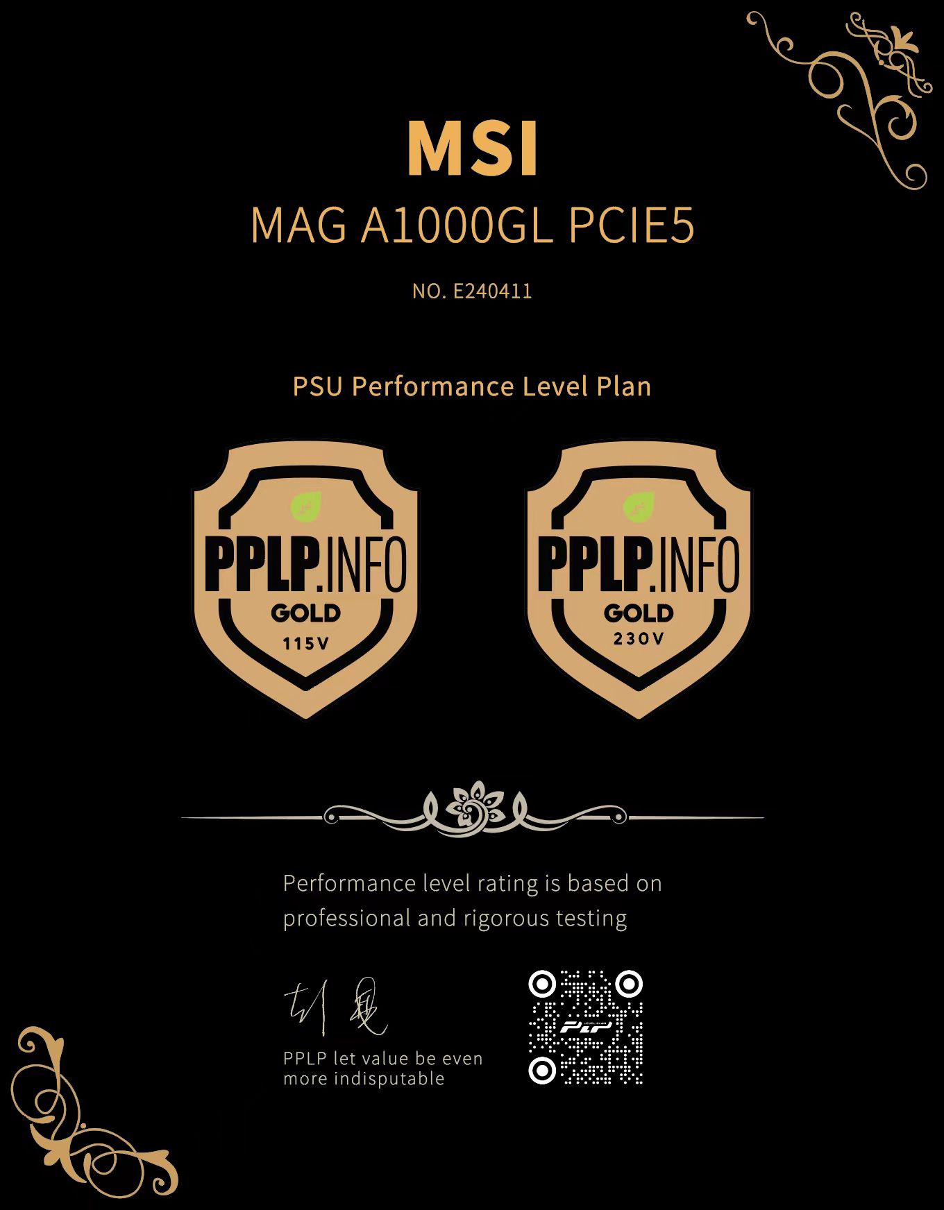 MSI MAG A1000GL PCIE5
